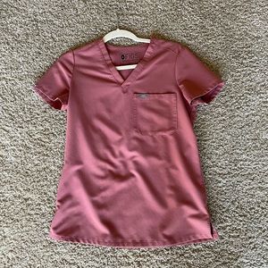 Mauve Catarina One Pocket Scrub Top XXS
